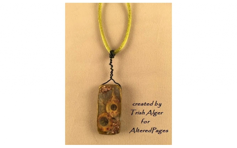 Modena Soft Vintage Pendant by Trish Alger of Altered Pages